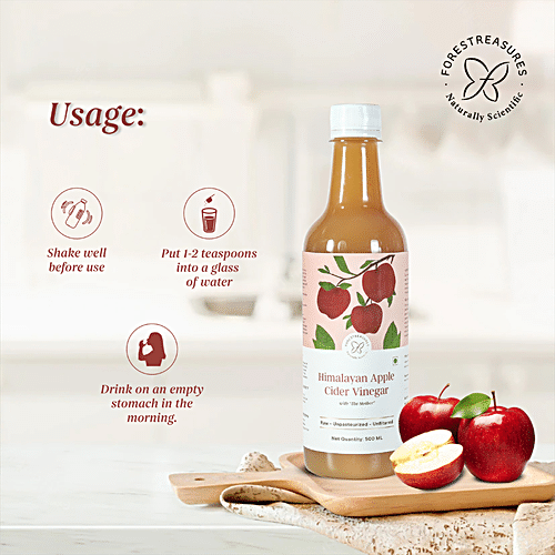 Buy Forestreasures Himalayan Apple Cider Vinegar With Mother - Raw ...