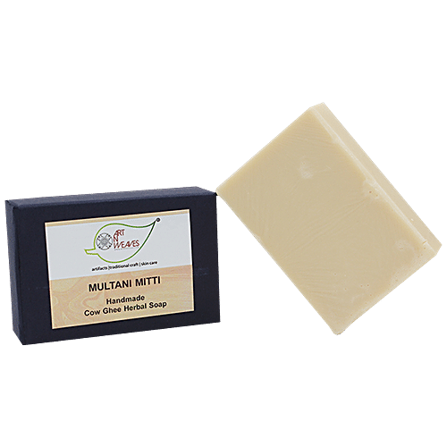 Buy Artnweaves Handmade Cow Ghee Herbal Multani Mitti Regular Soap