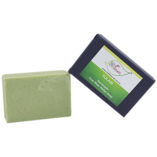 Buy ArtNWeaves Handmade Cow Ghee Herbal Tulasi Soap - Natural, Rich In ...