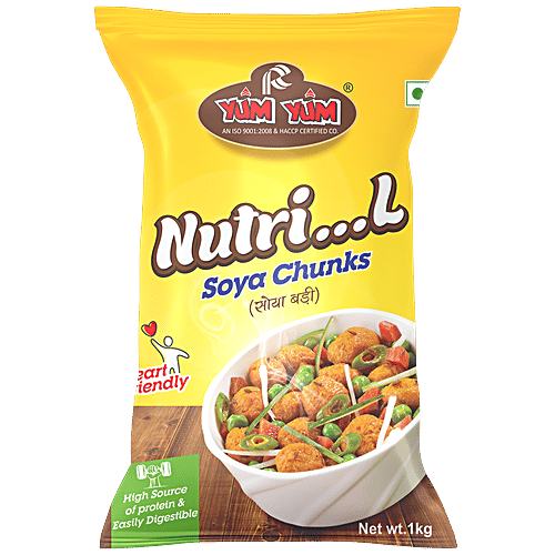 Buy YUM YUM Soya Chunks - Soft, Sponge, High Protein, Easily Digestible ...