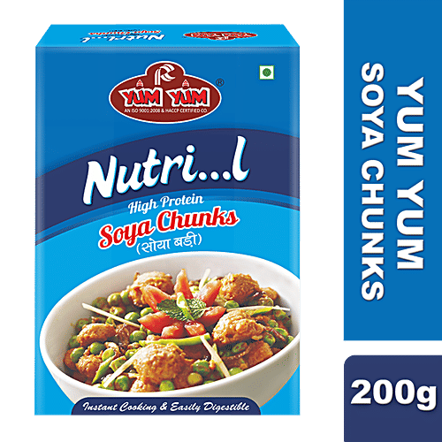 Buy Yum Yum Soya Chunks - High Protein, Rich In Omega-3 Fatty Acids 