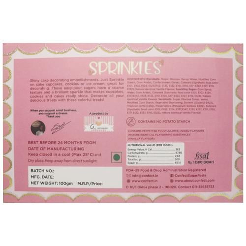 Confect Edible Pink Disco Balls Sprinkles 2 MM 120 Gms for cake cupcake  decor Sprinkles Price in India - Buy Confect Edible Pink Disco Balls  Sprinkles 2 MM 120 Gms for cake