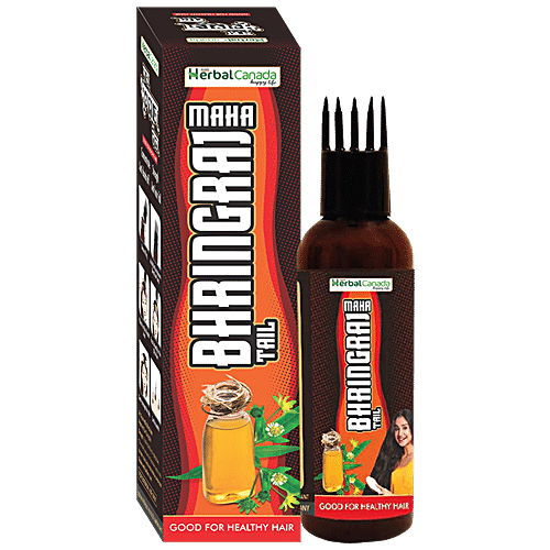 Buy Herbal Canada Maha Bhringraj Oil Prevents Hair Loss Strengthen Roots For Healthy Scalp 0827