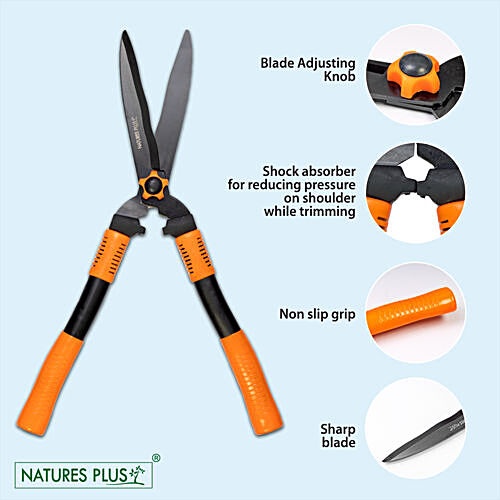 NATURES PLUS Hedge Shear - With Plastic Handle, 1 pc