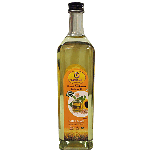 Buy TAVISHIL Organic Cold Pressed Sunflower Oil - Kachi Ghani, No ...