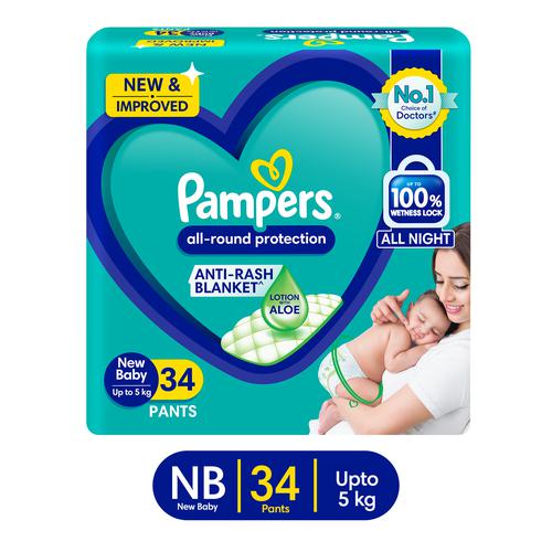 Buy Pampers Diaper Pants - New Born, All Round Protection, Anti-rash ...