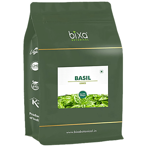 Bixa Botanical Basil Tulsi Dried Leaves From Egypt For Pizza Pasta Italian Salads Sauces Other Cooking 500 g