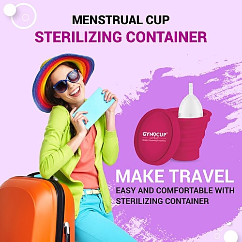 Buy Gynocup Menstrual Cup Sterilizing Container Collapsible Kills