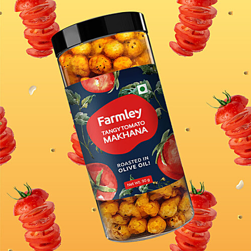 Buy Farmley Roasted Makhana Tangy Tomato Rich In Protein Calcium