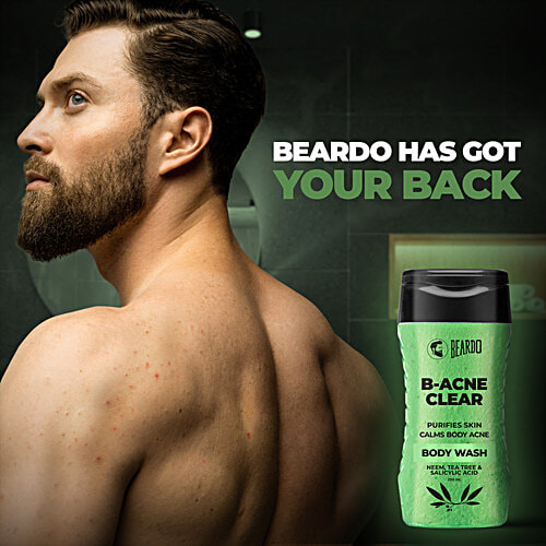 Buy Beardo B-Acne Clear Body Wash - Purifies Skin & Calms Acne, Anti ...