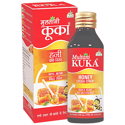 Buy Multani Kuka Honey Cough Syrup Pure Tulsi Natural And Safe No Drowsiness Online At Best