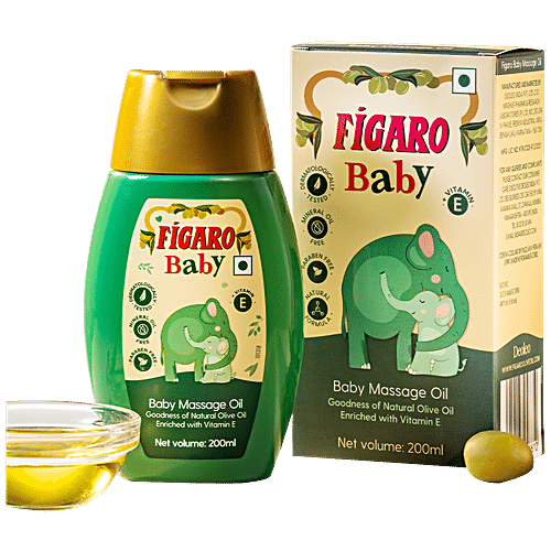 Buy Figaro Baby Massage Oil Goodness Of Olive Oil & Vitamin E, Herbal