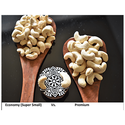 Buy Nutndiet Fresh Crunchy Cashews Economy Super Small Wholes - Rich In ...