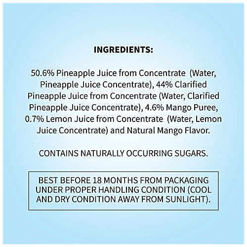 Buy DOLE Pineapple Mango - 100% Juice From Concentrate, No Added Sugar ...