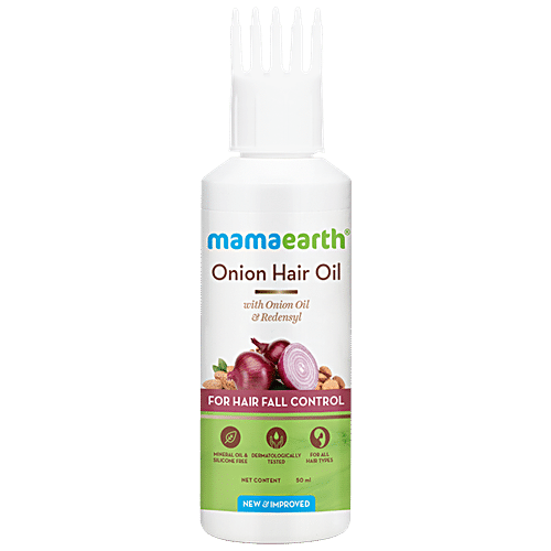 Buy Mamaearth Onion Hair Oil With Redensyl - Controls Hair-Fall ...