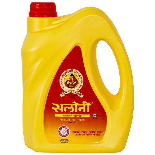 Buy Saloni Kachchi Ghani Pure Mustard Oil - Enhances Flavour, Rich In ...