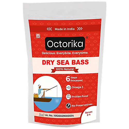 Octorika Dry Sea Bass Fish Rich In Protein Omega 3 Fatty Acids 60 g