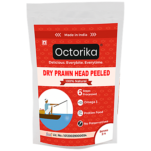 Octorika Head Peeled Dry Prawns Rich In Protein Vitamins 45 g