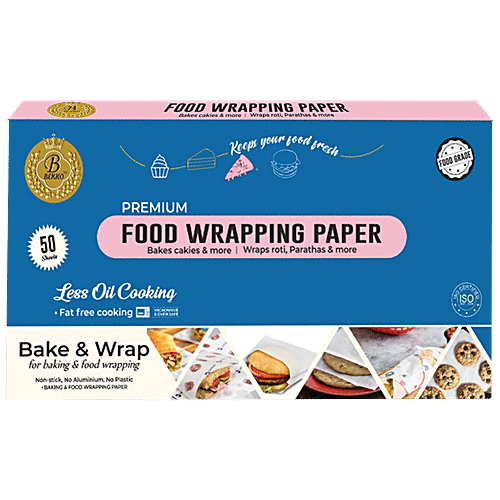 Buy Bekko Food Wrapping Paper Sheet - 30 X 30 cm, Premium, Non-Stick ...