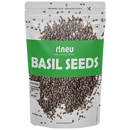 r neu Basil Seeds Rich In Dietary Fibre Protein 250 g