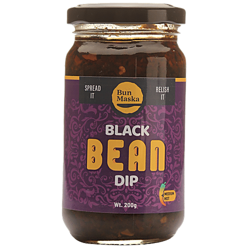 Buy Bun Maska Black Bean Dip - Spread, Mild Taste, Rich In Flavour ...