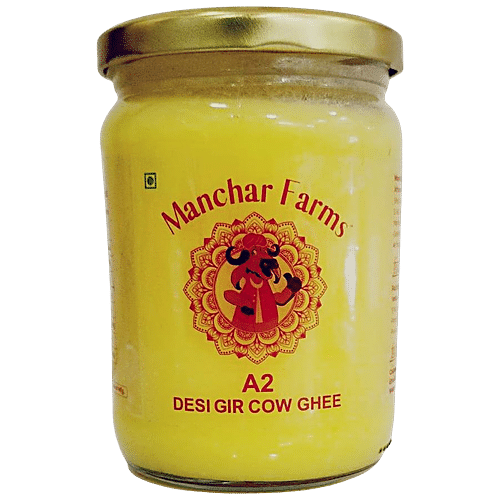 Buy Manchar Farms A2 Desi Gir Cow Ghee - Rich In Antioxidants, Boosts ...