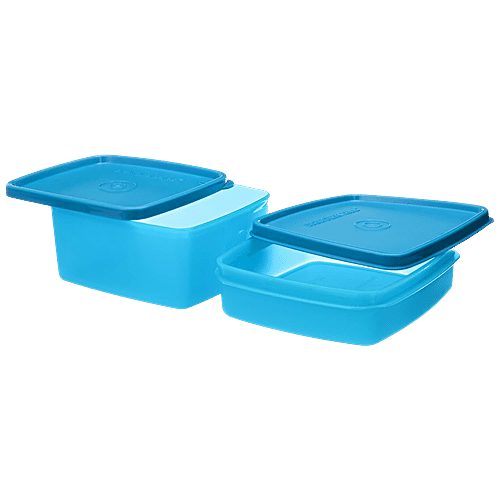 Buy Signoraware Quick Carry Plastic Lunch Box With Bag - Blue, Airtight ...