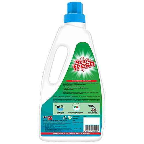 Buy STANFRESH Natural Veggie Wash - Cleans Fruits & Vegetables, Washes ...