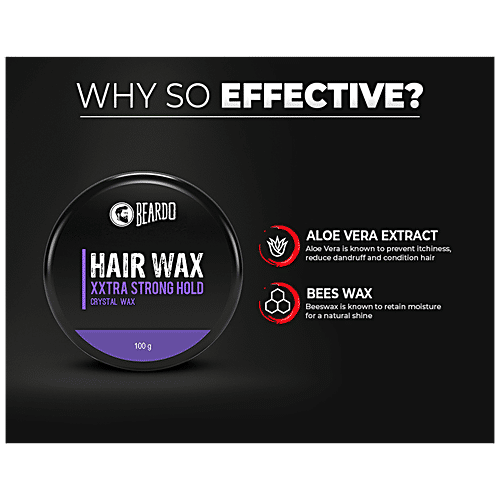 Buy Beardo Xxtra Strong Hold Crystal Hair Wax Glossy Finish, For All