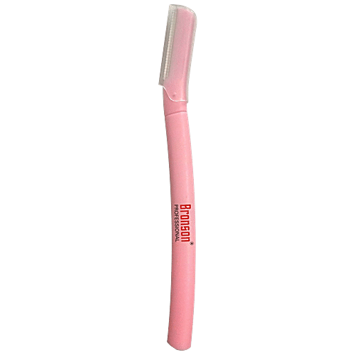 Bronson professional Face & Eyebrow Razor - Hair Removal, Easy To Use, Pink, 1 pc  