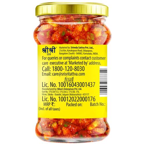 Sri Sri Tattva Mango Pickle Mustard Oil - Rich Source Of Antioxidants & Nutrients, 300 g  