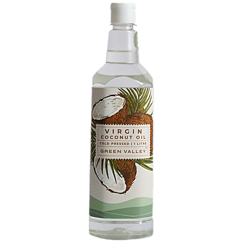 Buy Green valley 100% Pure Cold Pressed Virgin Coconut Oil - Natural ...