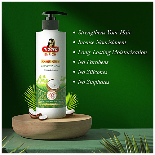 Buy Meera Enrich Conditioner - With Kerala's Coconut Milk, For Strong ...