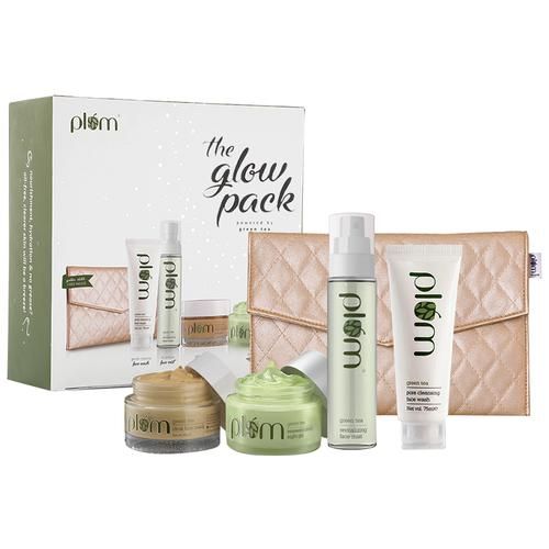 Buy Plum Green Tea Glow Pack Gift Set - Face Wash, Face Mask