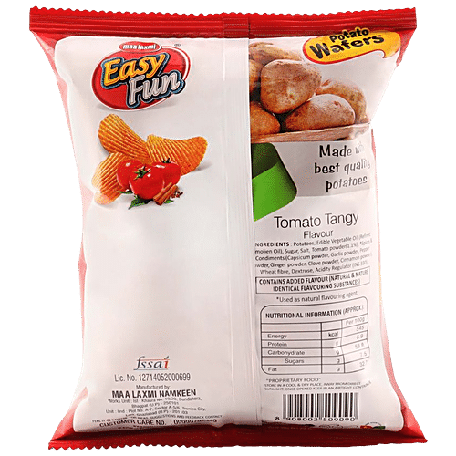 Buy EASY FUN Potato Chips - Tomato Tangy Flavour, Crunchy Online at ...