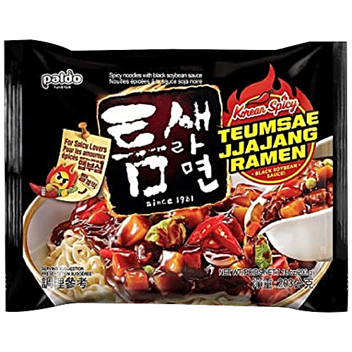 Buy Paldo Teumsae Jjajang Ramen Korean Noodles Spicy Online At Best