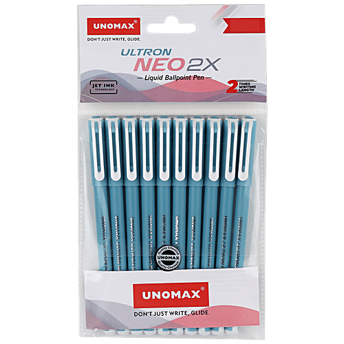 Unomax Gel Ball Pack Of 10 Blue Pen, 49% OFF | al-nahas.com