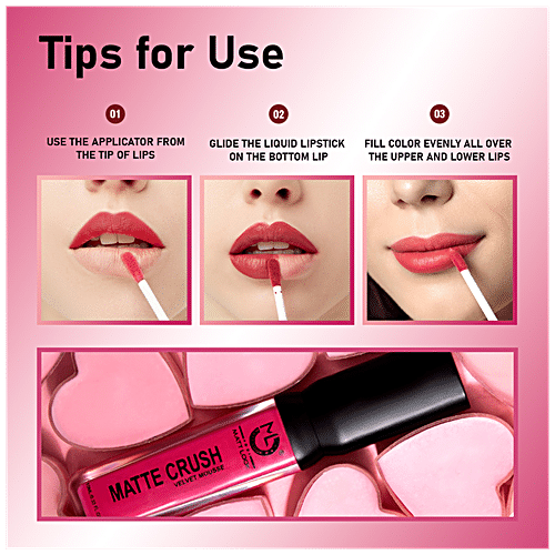 Buy Mattlook Matte Crush Velvet Mousse Lipstick - Lightweight, Long ...