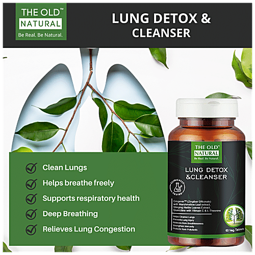 Buy The Old Natural Lung Detox & Cleanser Tablets - For Lung Cleansing ...