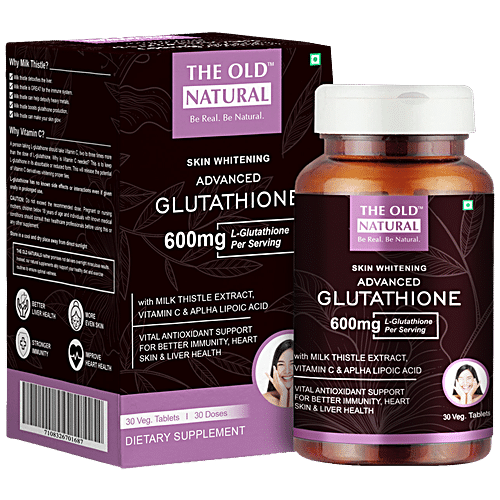 Buy The Old Natural Advance Glutathione 600 mg Tablets Vitamin C