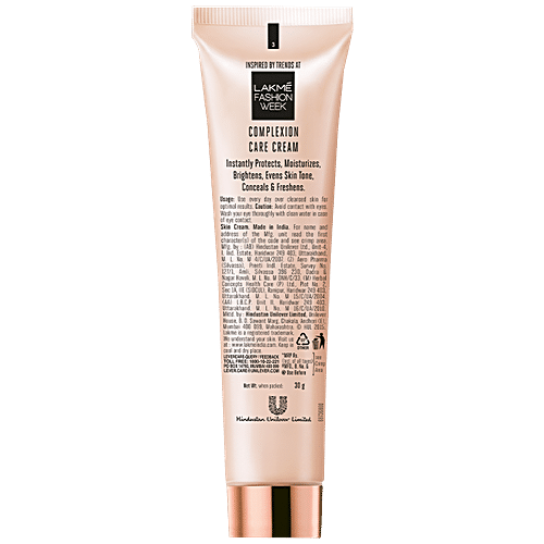 Buy Lakme 9To5 CC Complexion Care Cream - Caramel, All-In-1, With SPF ...