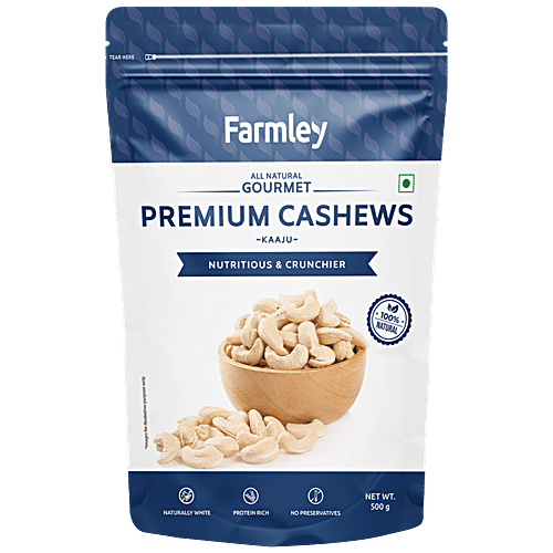 Buy Farmley Premium Natural Cashews - Mangalore Origin Raw Kaju, Rich ...