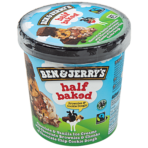 Buy BEN & JERRY'S Half Baked Chocolate & Vanilla Ice Cream - With ...