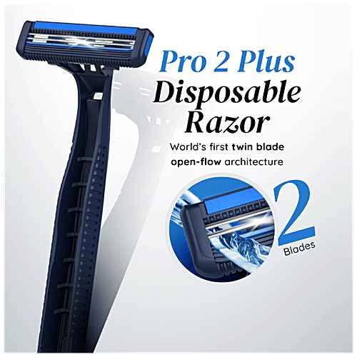 Buy LetsShave Men's Pro 2 Plus Disposable Shaving Razor - Twin Razor ...