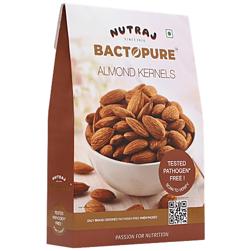 Buy NUTRAJ BACTOPURE Almond Kernels - Tested Pathogen Free Online at ...