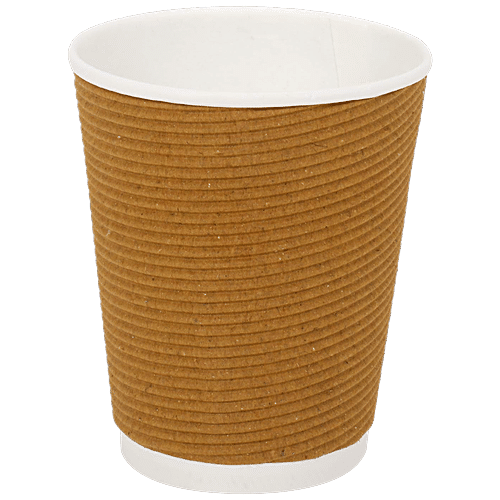 Buy SE7EN Rippled Paper Cup - Round, Disposable, For Hot & Cold Drinks ...