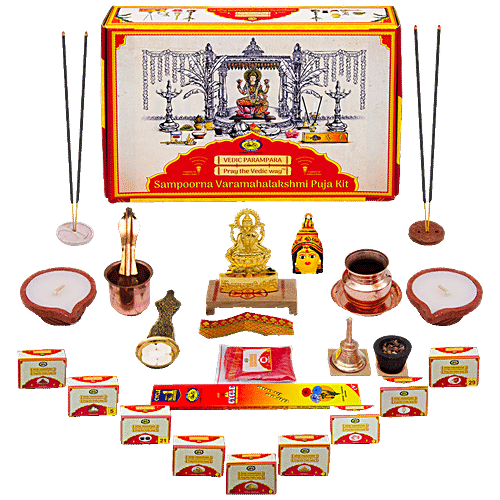 Buy Cycle Sampoorna Varamahalakshmi Puja Kit - For Religious & Puja ...