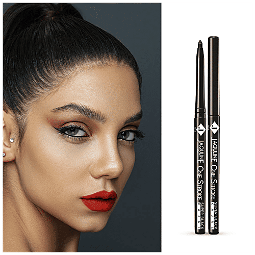 Buy Jaquline USA One Stroke Super Black Kajal - Water & Smudge Proof ...