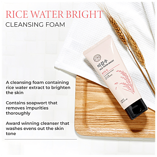 Buy The Face Shop Rice Water Bright Foaming Cleanser - Brightens Skin ...