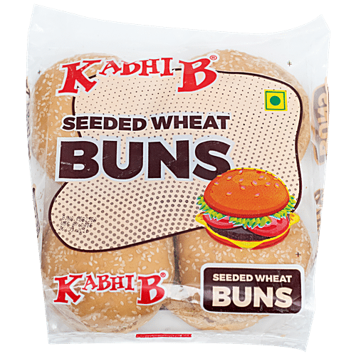 Buy KABHI B Seeded Bun - Sliced, Wheat, For Instant Energy, Easy To ...